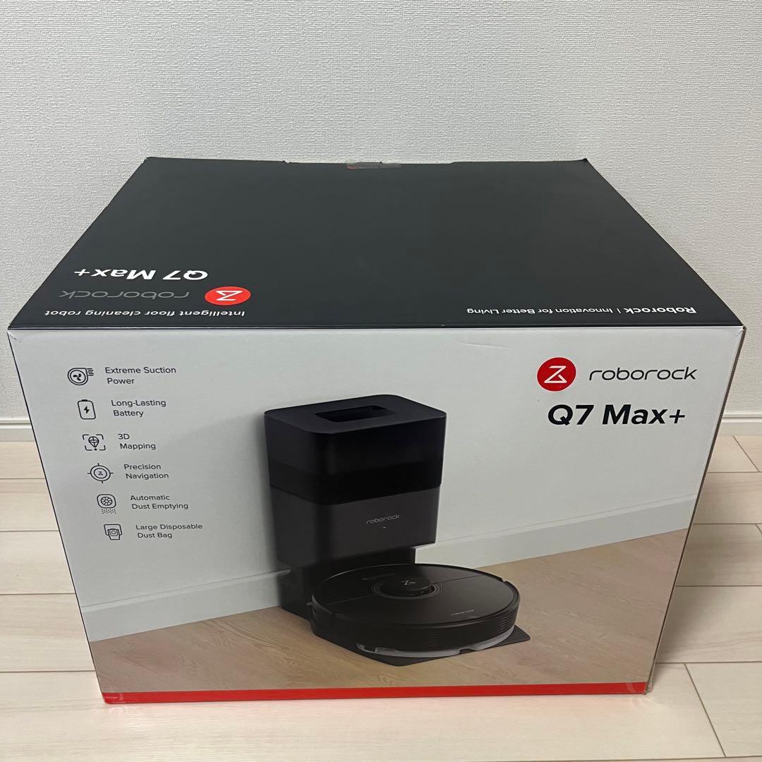 Roborock Q7 Max+ ロボット掃除機本体　黒