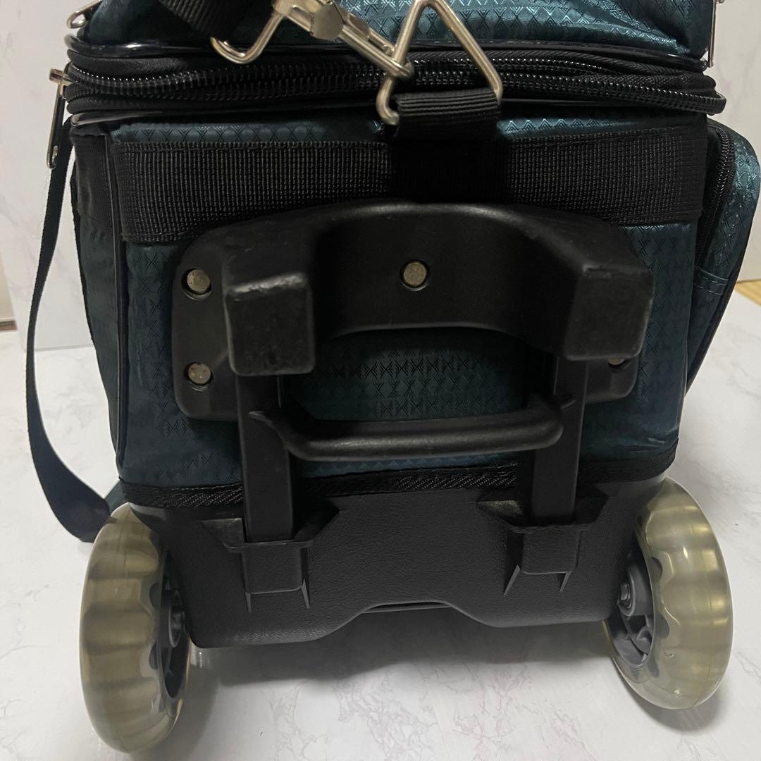 未使用 PRO-AM ボウリング キャリーバッグ ボール2個用 タイヤ付