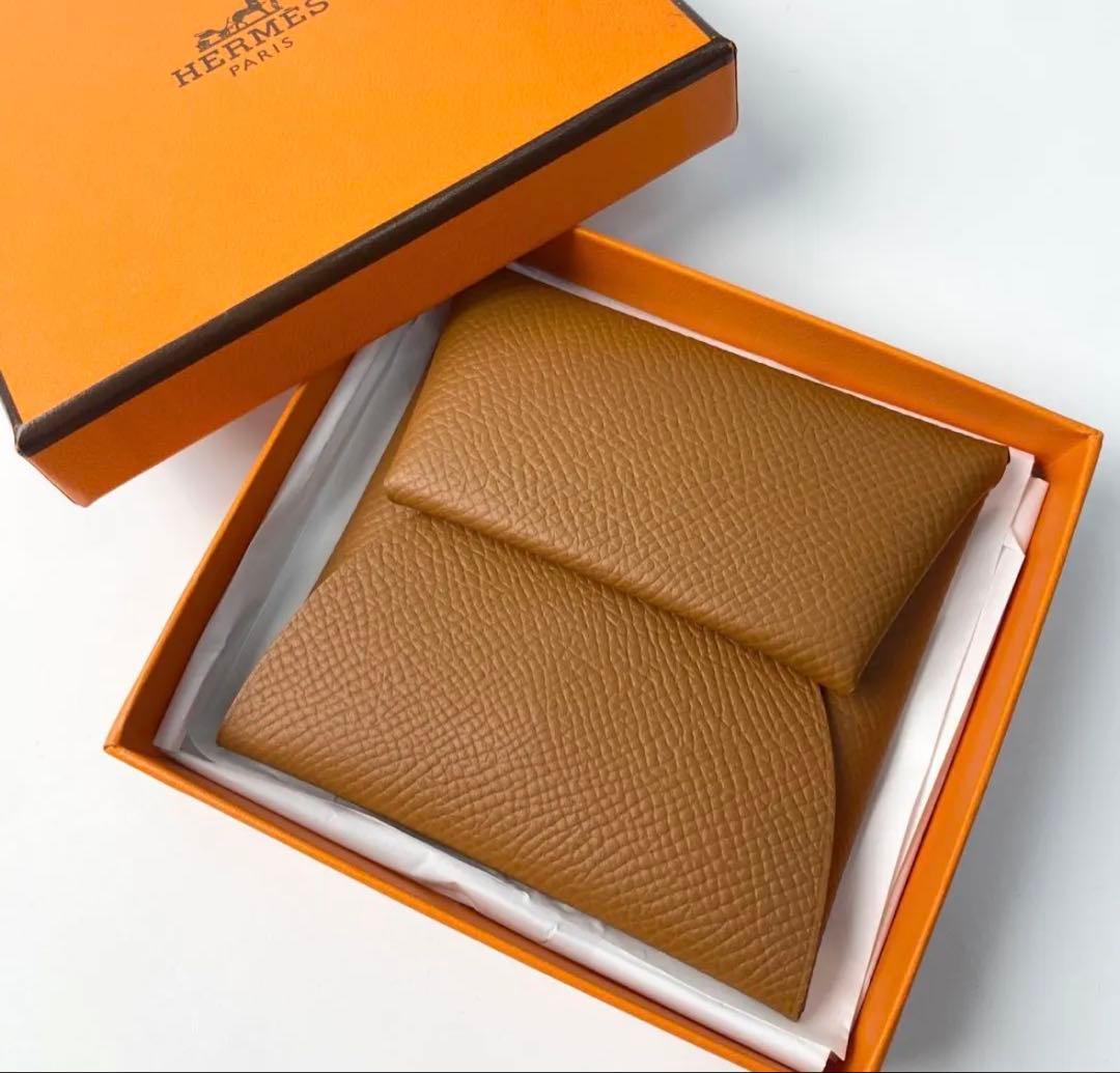 未使用 エルメスHERMES バスティア ゴールド ケース B刻印