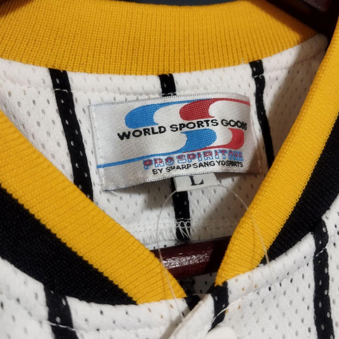 未使用　タグ付　復刻　阪神タイガース　ユニフォーム　Lサイズ 当時　刺繍　ホーム