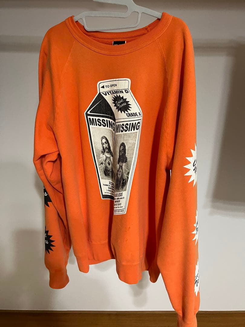 SAINT TEARS オレンジ スウェット XL