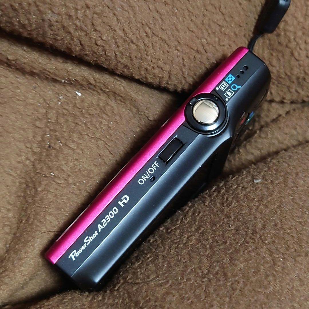 CANONパワーショット★美品PowerShotA2300レッド★デジカメ送料込