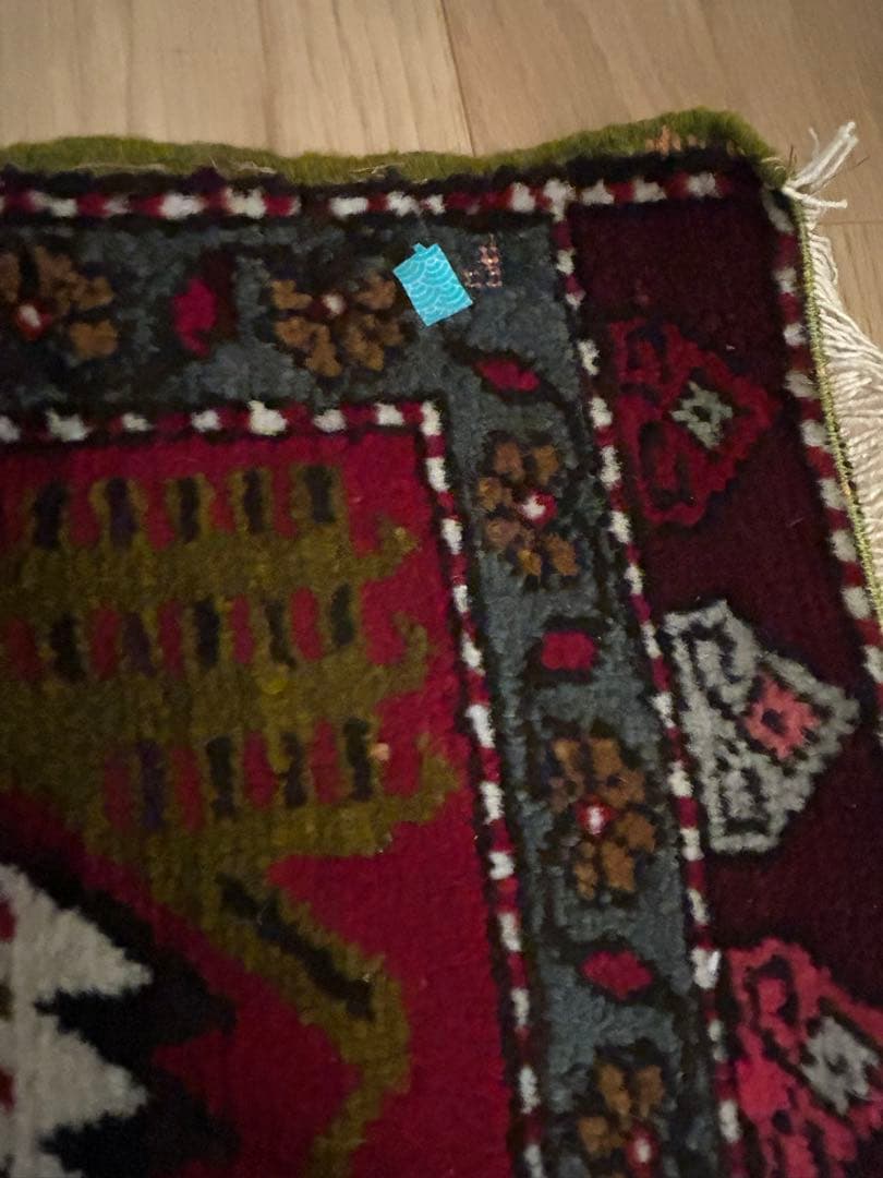 週末セール・トライバルラグ・トルコヴィンテージラグ・ウール約51×100cm