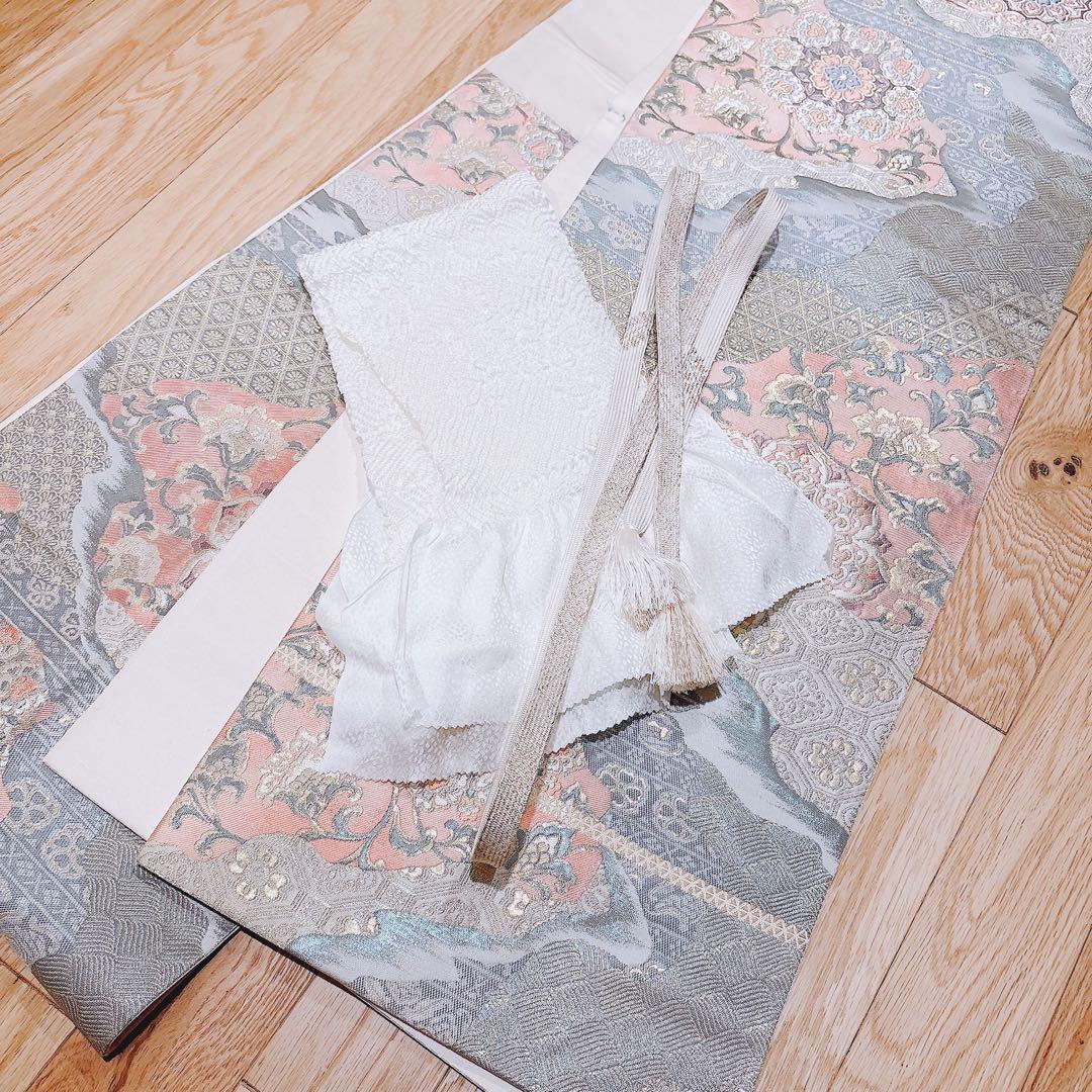 美品　訪問着　フルセット　裄66 友禅 卒業式　入学式　結婚式　M S 袋帯