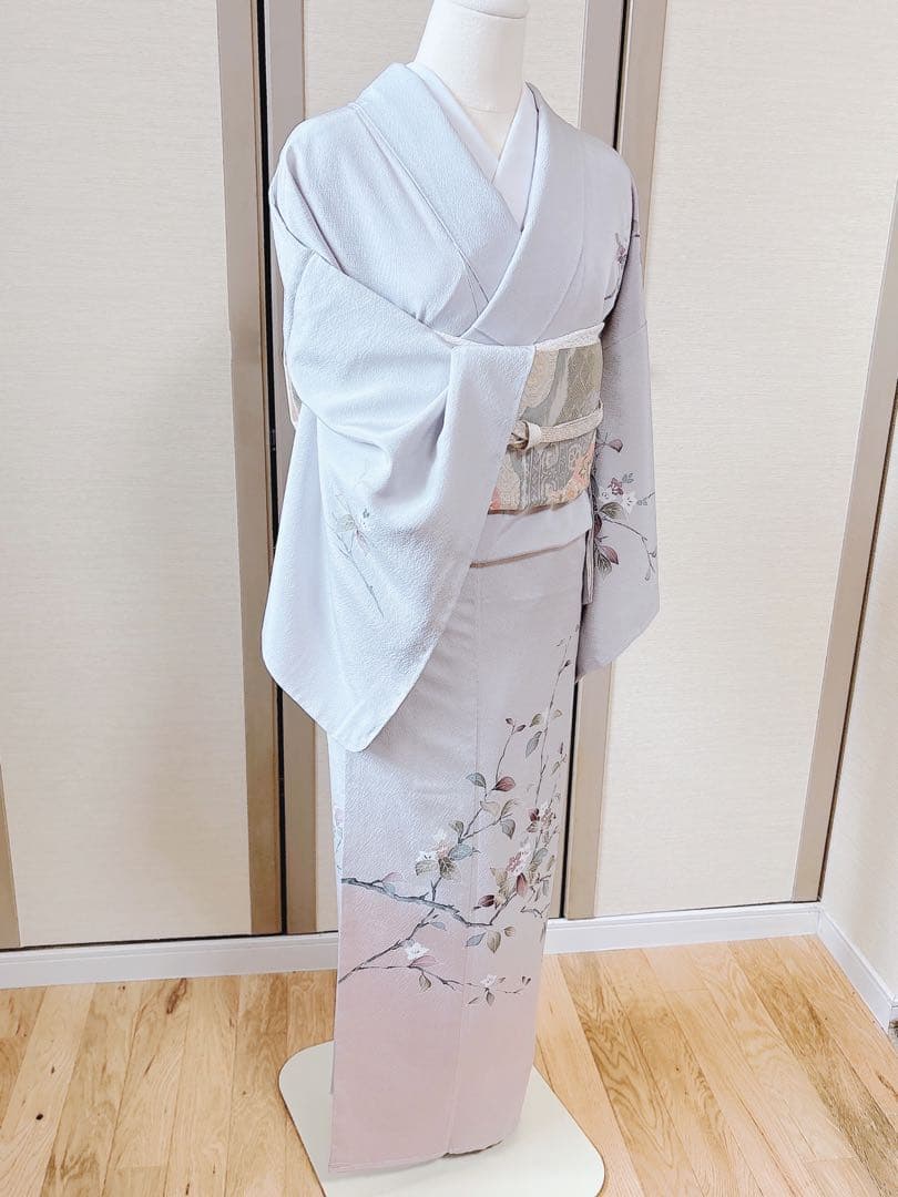 美品　訪問着　フルセット　裄66 友禅 卒業式　入学式　結婚式　M S 袋帯