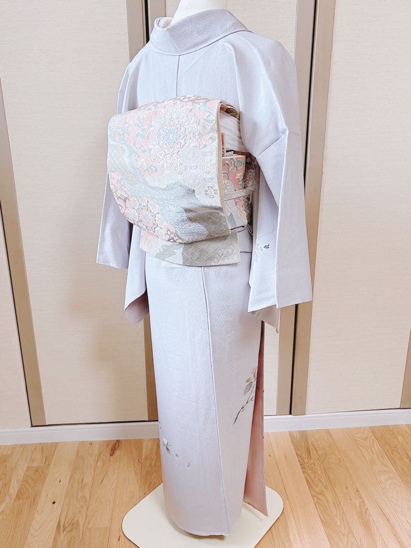 美品　訪問着　フルセット　裄66 友禅 卒業式　入学式　結婚式　M S 袋帯