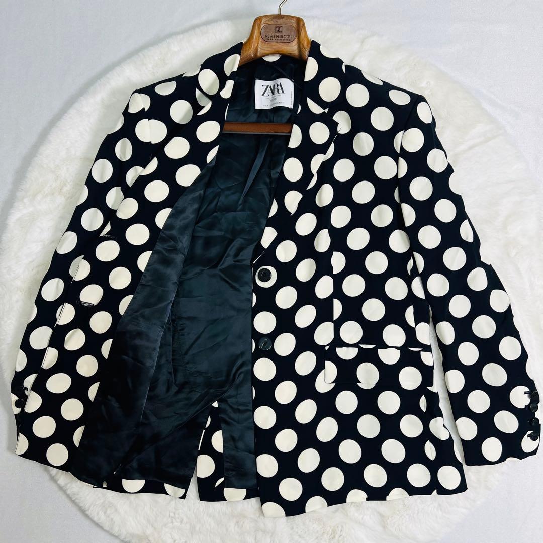 【新品】ZARA ザラ ドット柄 ジャケット 水玉