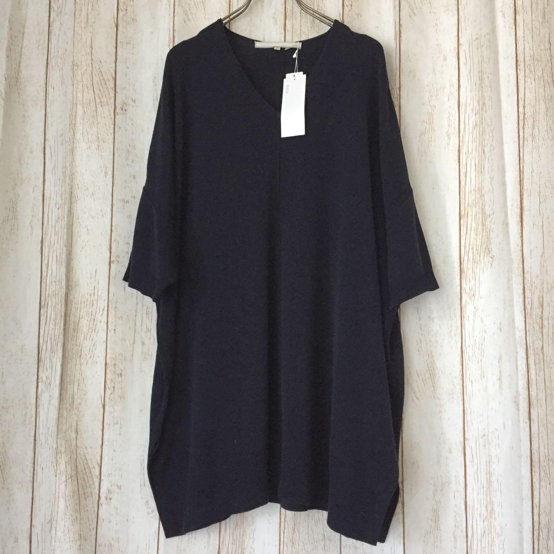 《未使用》自由区 大きいサイズ ニットチュニック