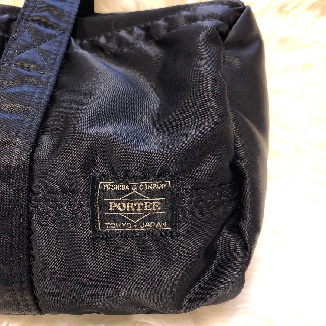 美品 PORTER タンカー ボストンバッグ ドラムバッグ ミニボストン 黒