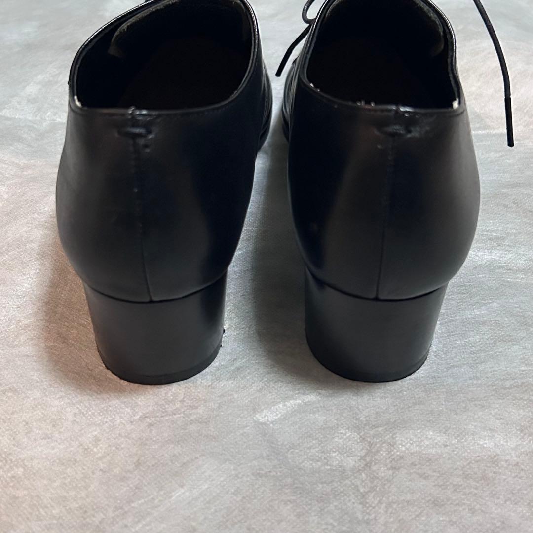 美品 マーガレットハウエルアイデア レースアップシューズ　24 ブラック