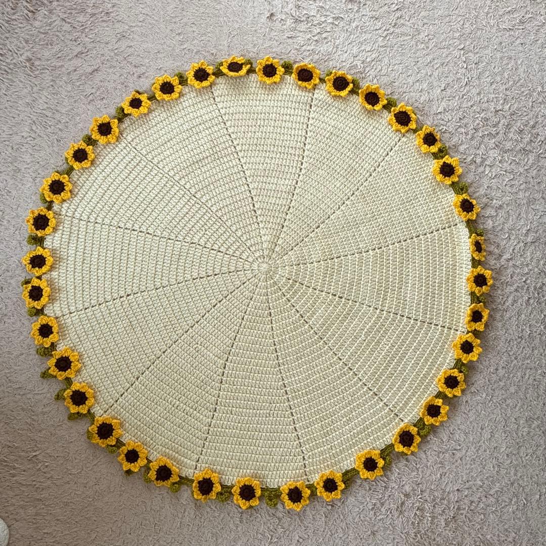 バラ•ひまわりのブーケブランケット