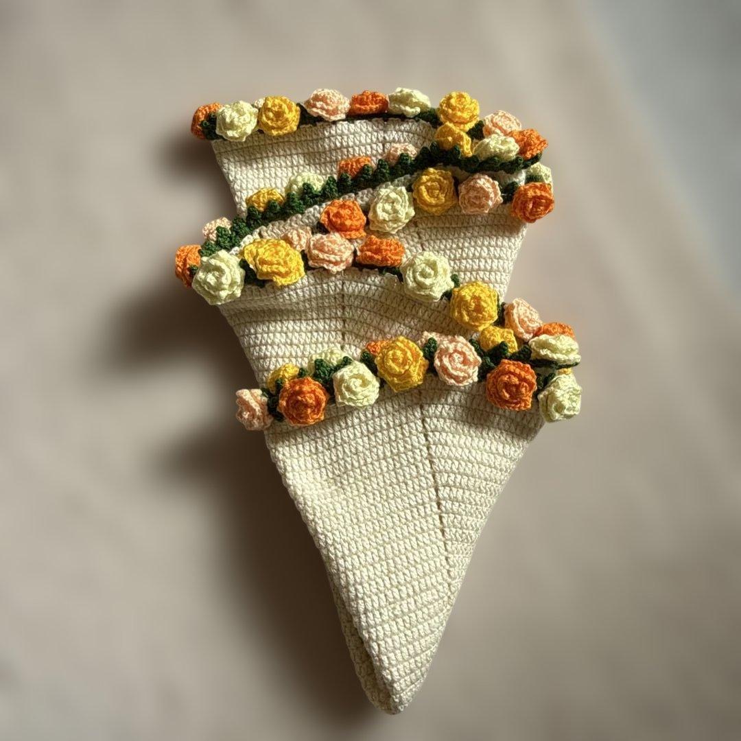 バラ•ひまわりのブーケブランケット