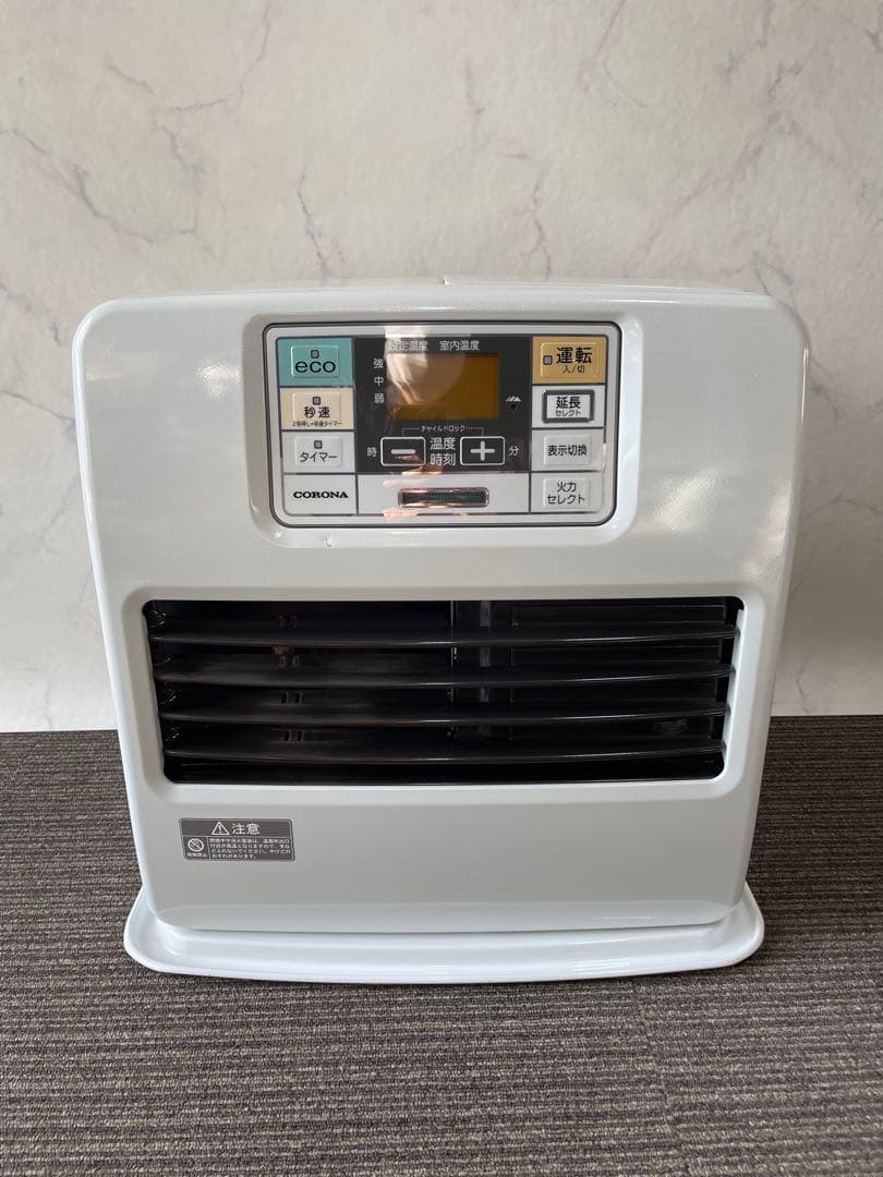 898 コロナ 石油ファンヒーター ストーブ パールホワイト 取説付き 暖房器具