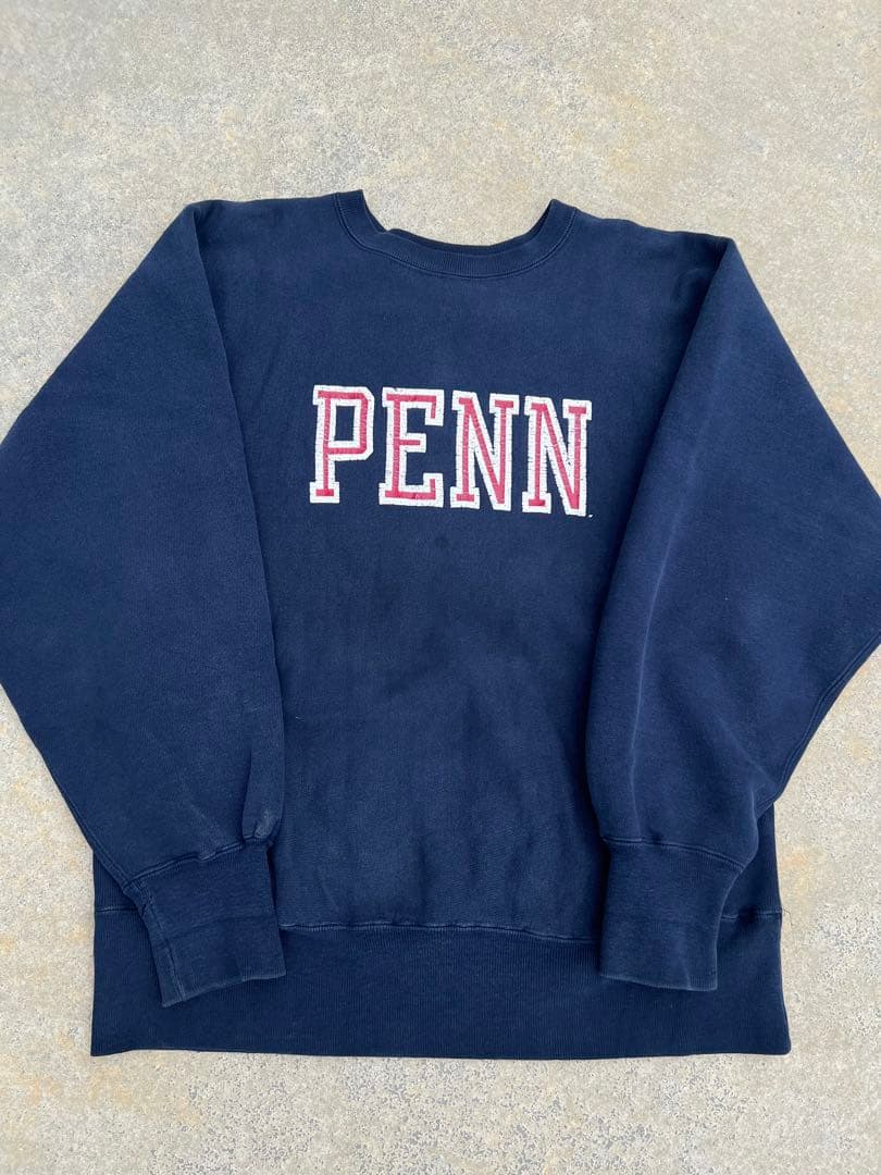 【USA製】90s Champion リバースウィーブ 両面プリントIVY