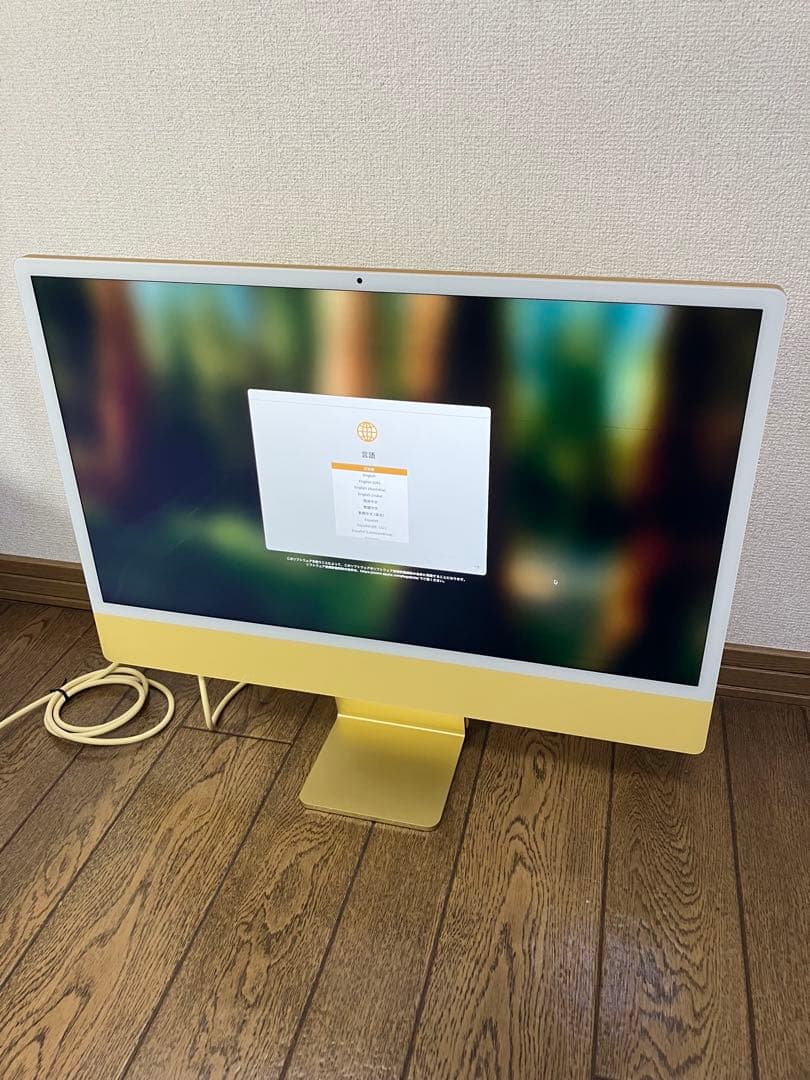 【訳あり】 iMac 24インチ M1 イエロー メモリ16GB SSD 1TB