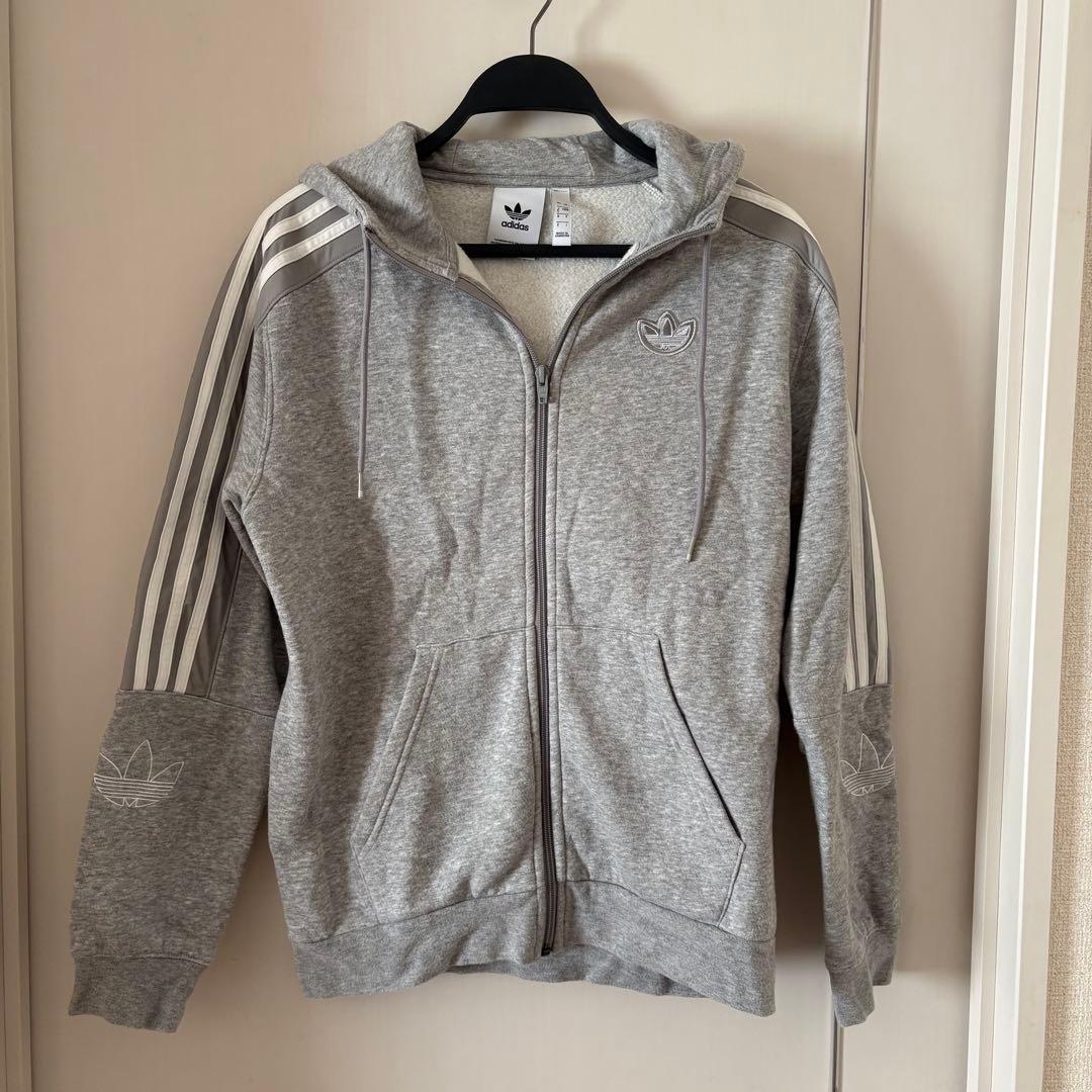 adidasアディダスオリジナルス セットアップ グレー上S下M