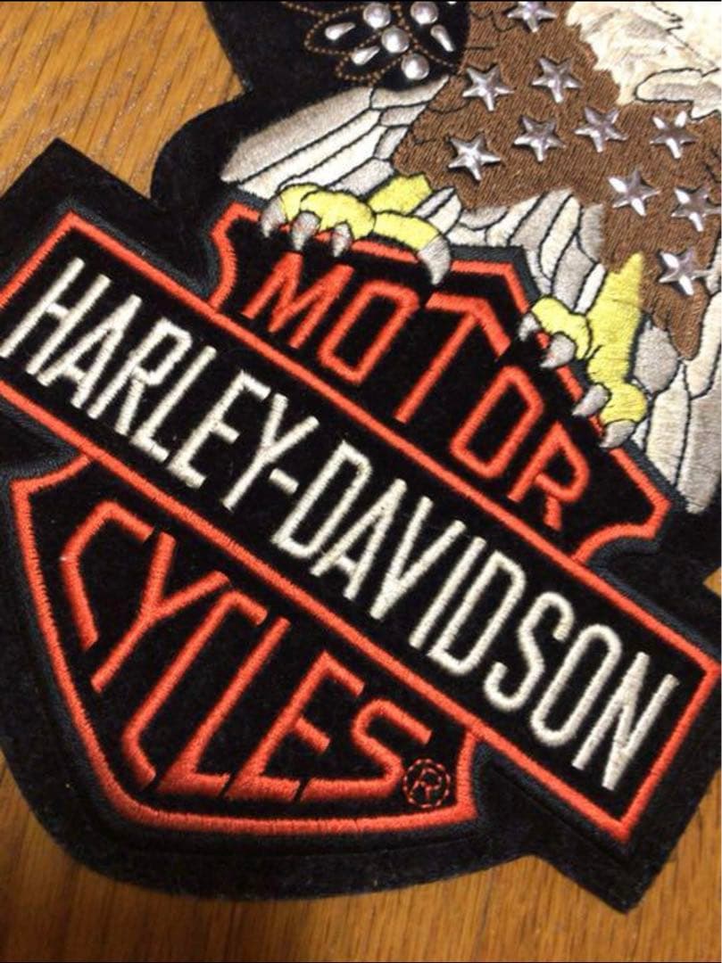 【入手困難品】ハーレーダビッドソン　大きい　特大ワッペン　背中 ビンテージ