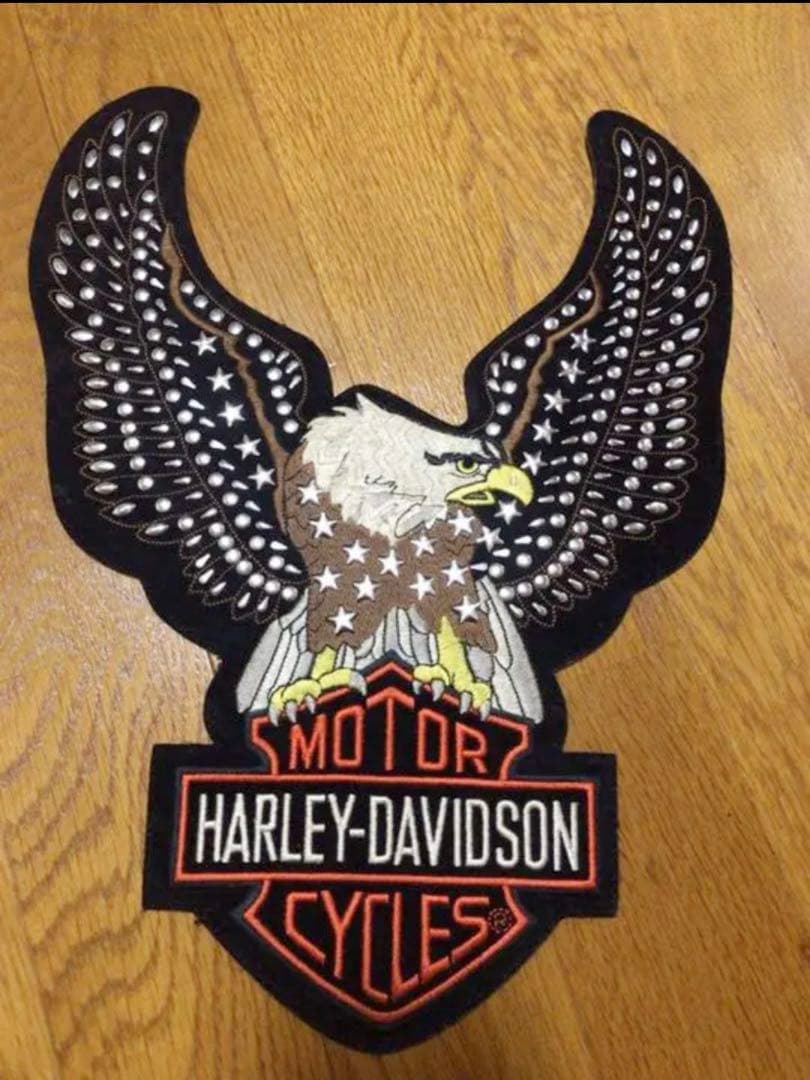 【入手困難品】ハーレーダビッドソン　大きい　特大ワッペン　背中 ビンテージ