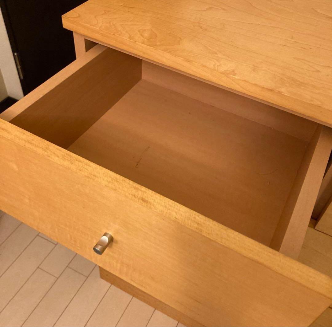廃盤　無印良品　メープル材　チェスト4段