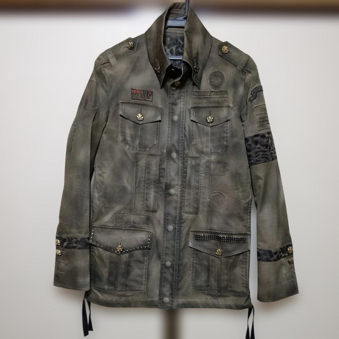 Roen hyde着用 ミリタリージャケット カーキ系 44