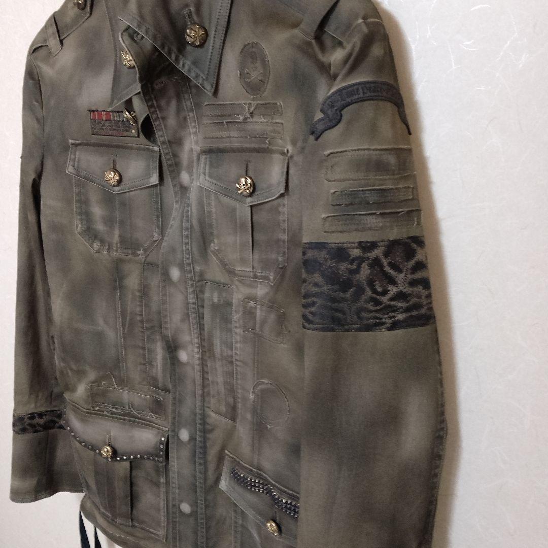 Roen hyde着用 ミリタリージャケット カーキ系 44