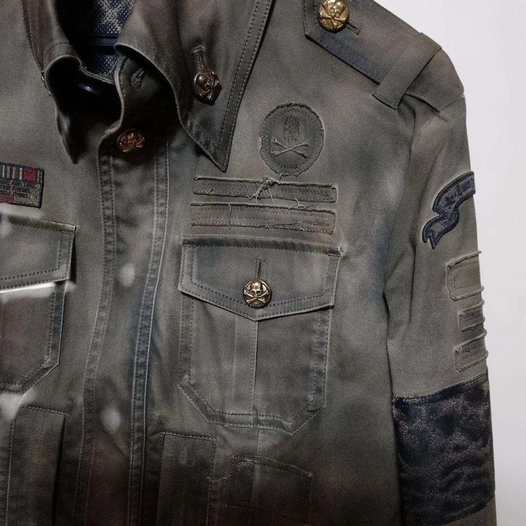 Roen hyde着用 ミリタリージャケット カーキ系 44