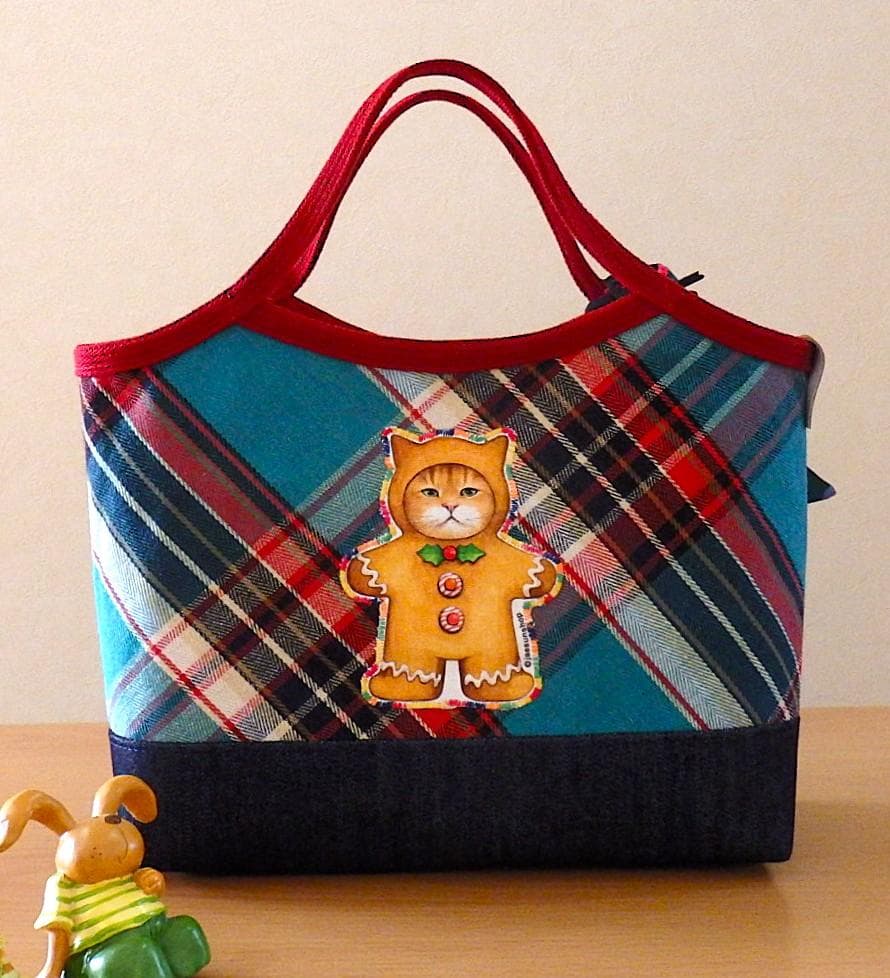 ハンドメイド　タックマチ付きトートバッグ（FZ-09）他4点のおまとめ