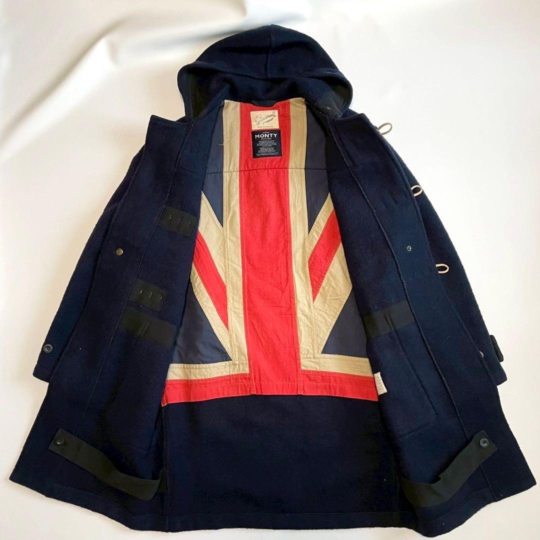 【グローバーオール】モンティ ダッフルコート ユニオンジャック 菅田将暉着用 紺