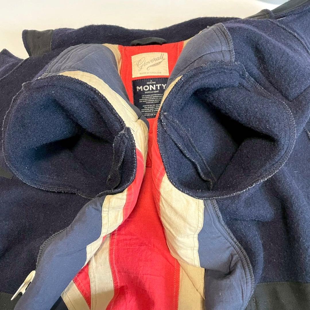 【グローバーオール】モンティ ダッフルコート ユニオンジャック 菅田将暉着用 紺