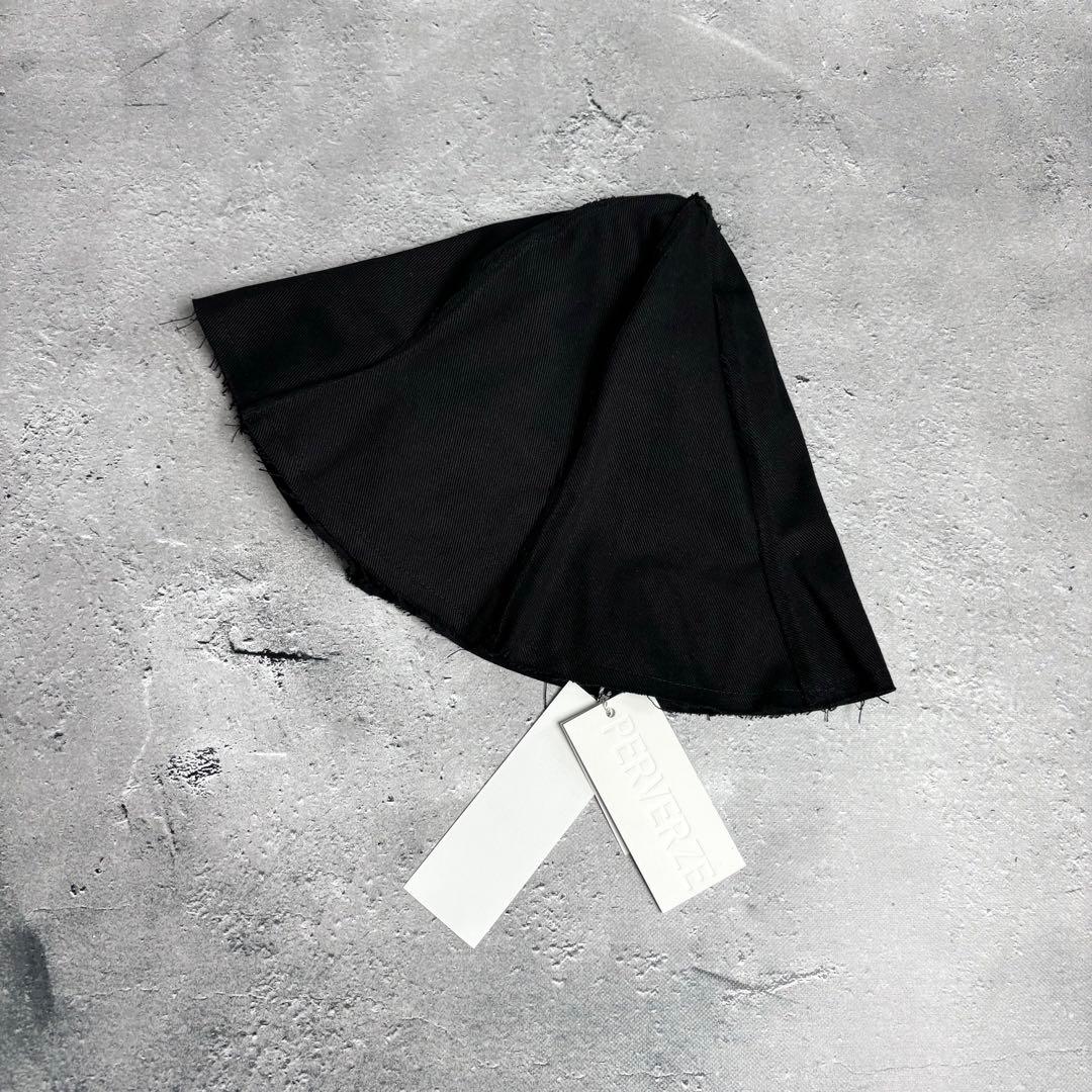 【新品未使用】PERVERZE｜Twill Cut Hat（BLK　日本製