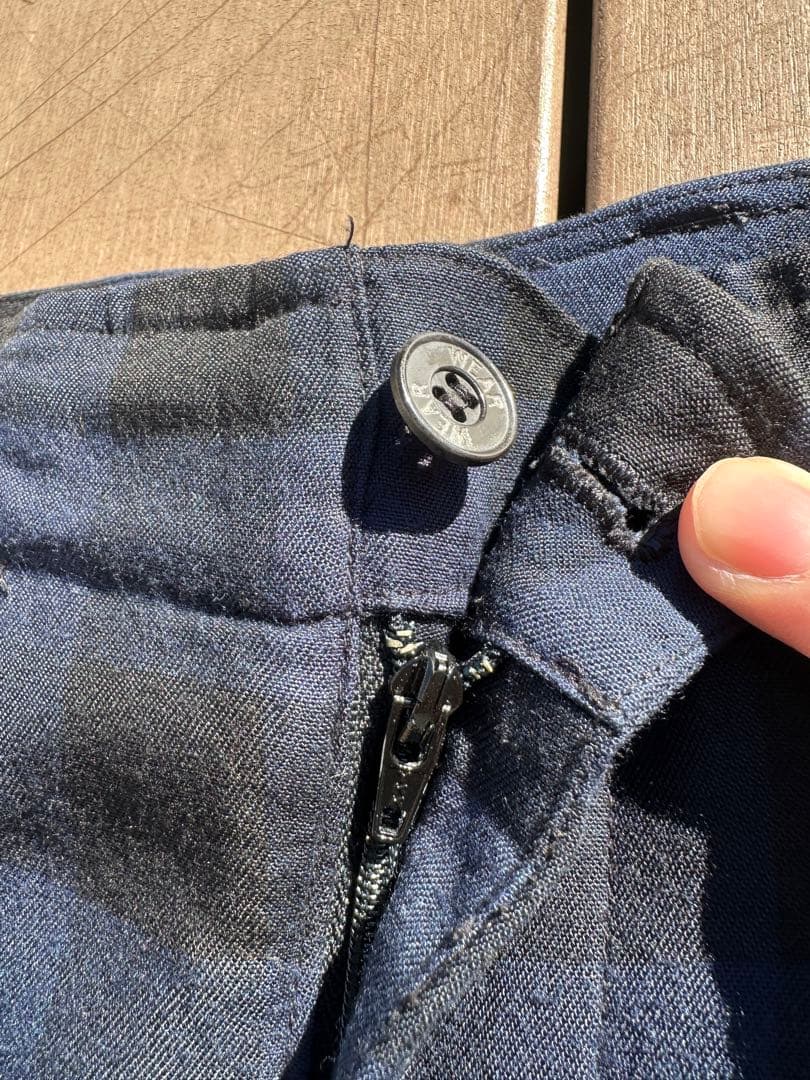 90〜00s rayon 100 スラックス　レーヨン　チェック柄？