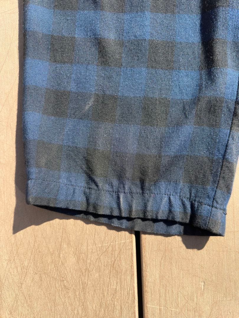 90〜00s rayon 100 スラックス　レーヨン　チェック柄？