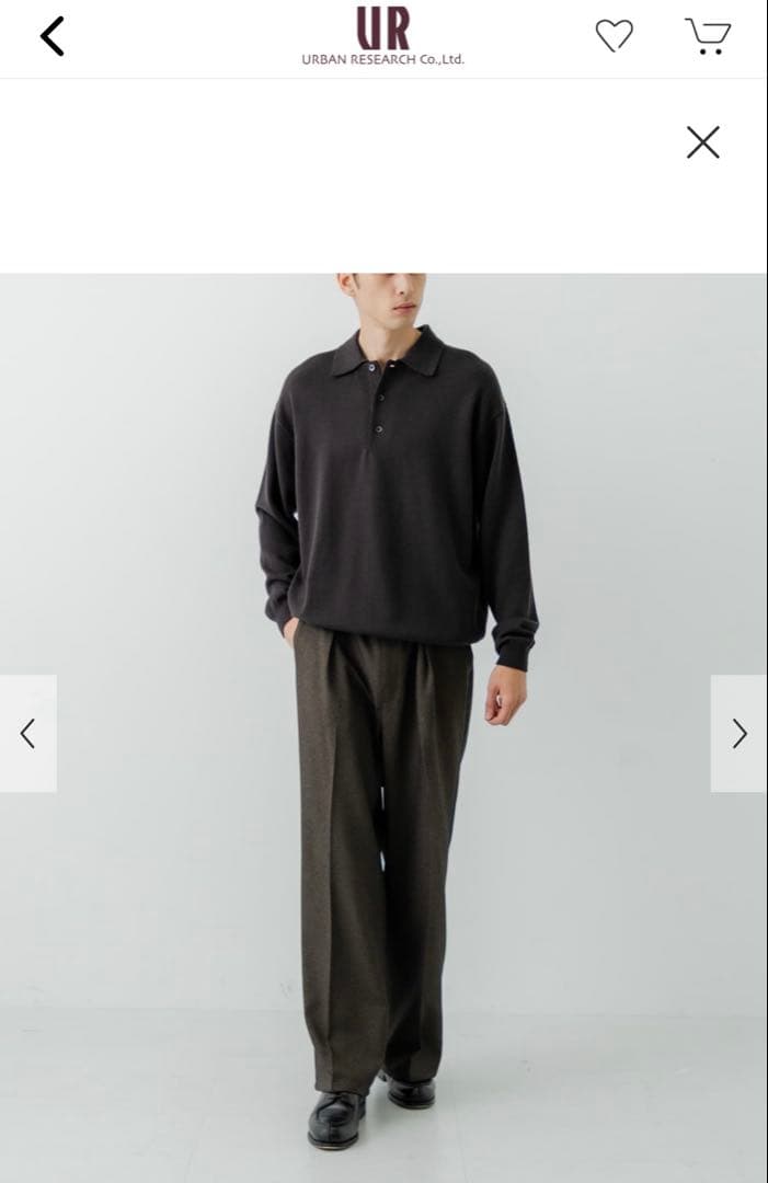 Wrangler×URBAN RESEARCH スラックスワイドパンツ