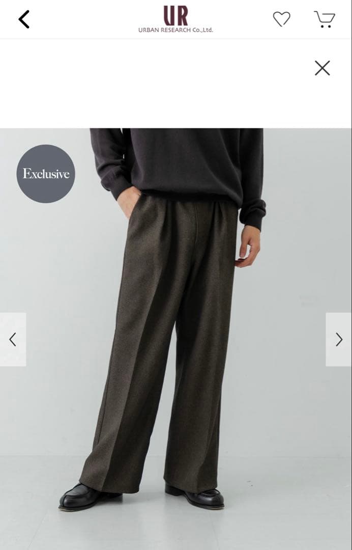 Wrangler×URBAN RESEARCH スラックスワイドパンツ