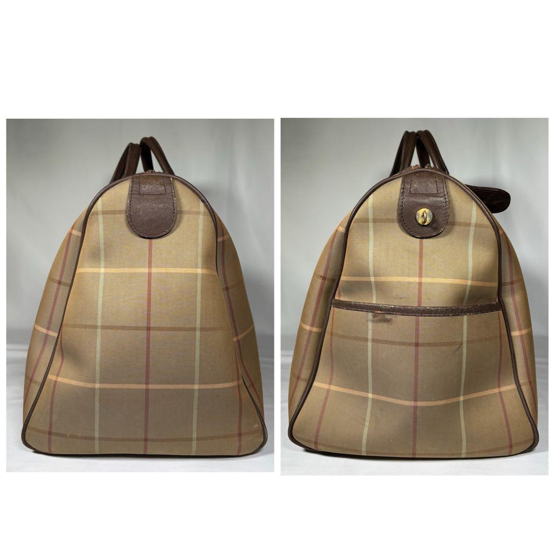 バーバリー Burberry ボストンバッグ ヴィンテージ ノバチェック 玉虫色