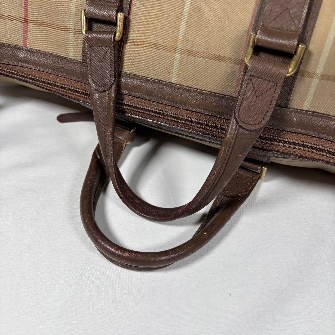 バーバリー Burberry ボストンバッグ ヴィンテージ ノバチェック 玉虫色