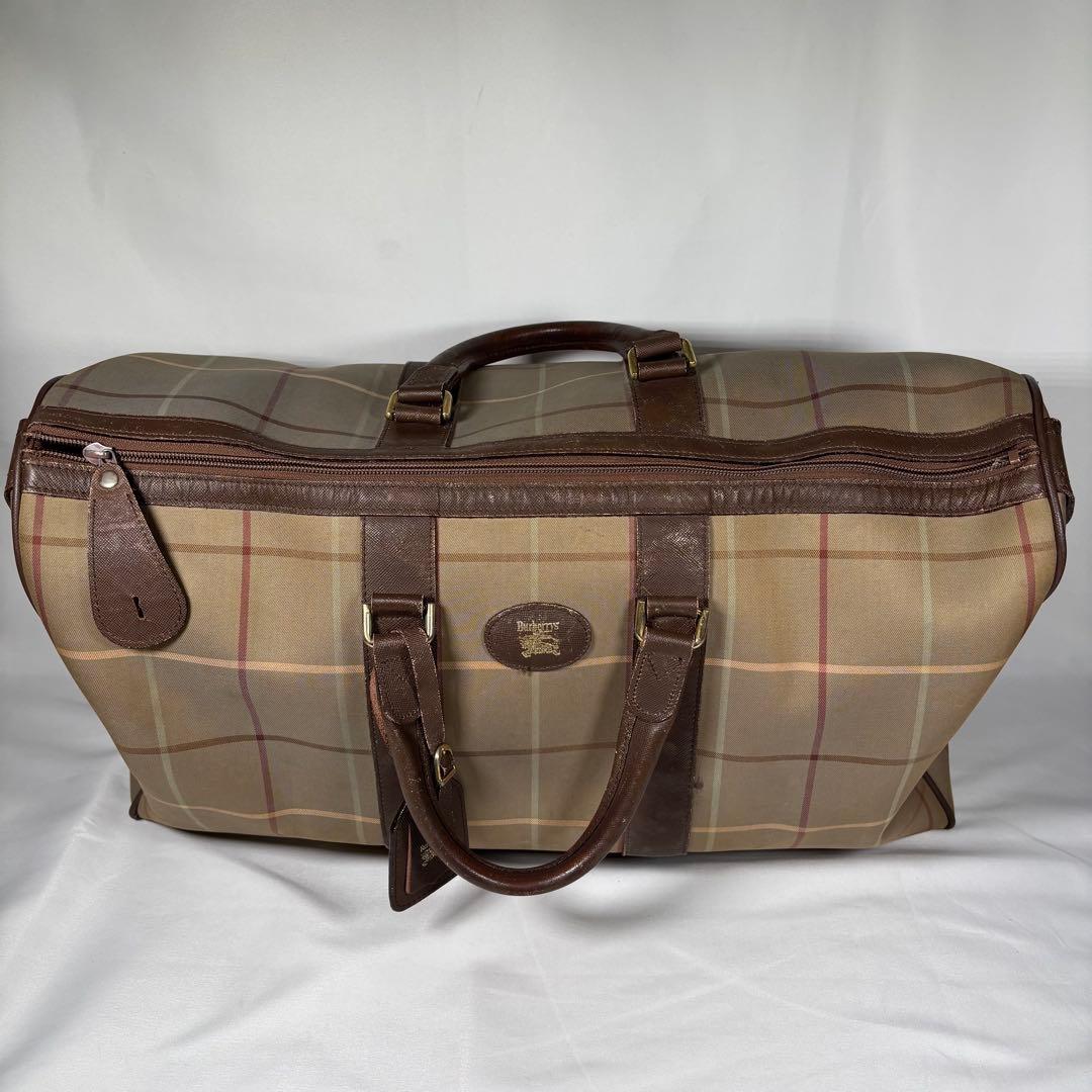 バーバリー Burberry ボストンバッグ ヴィンテージ ノバチェック 玉虫色