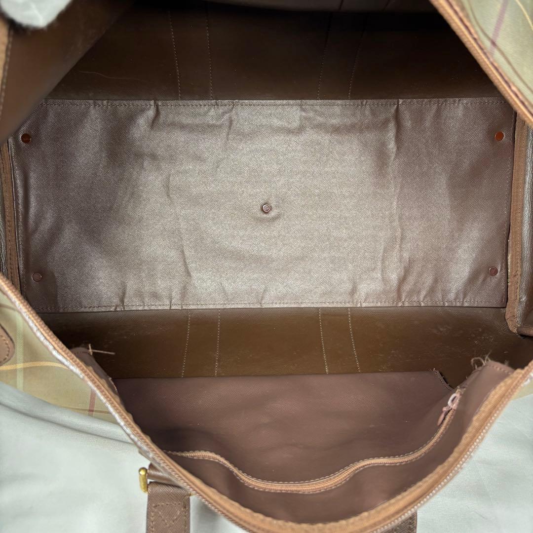 バーバリー Burberry ボストンバッグ ヴィンテージ ノバチェック 玉虫色