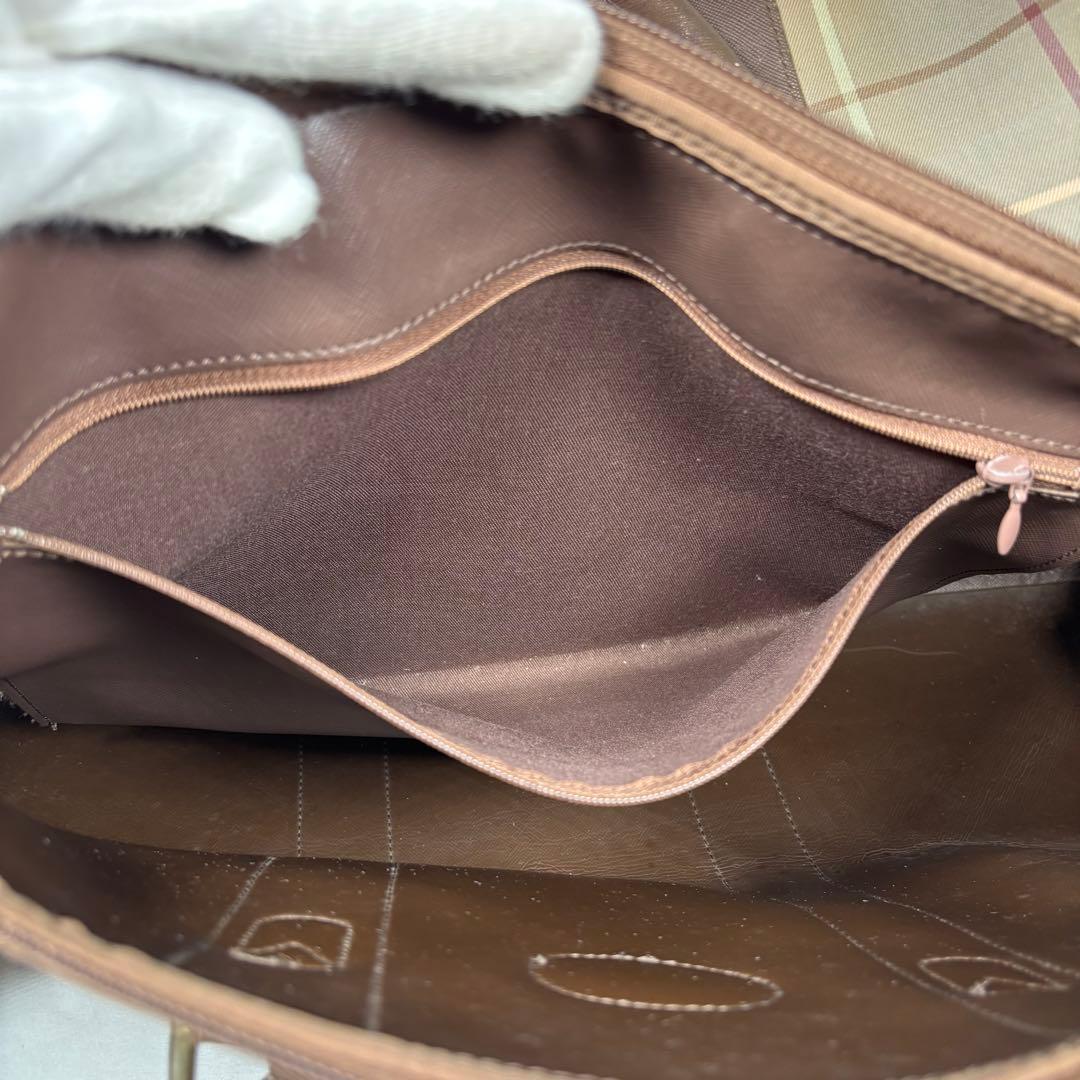 バーバリー Burberry ボストンバッグ ヴィンテージ ノバチェック 玉虫色