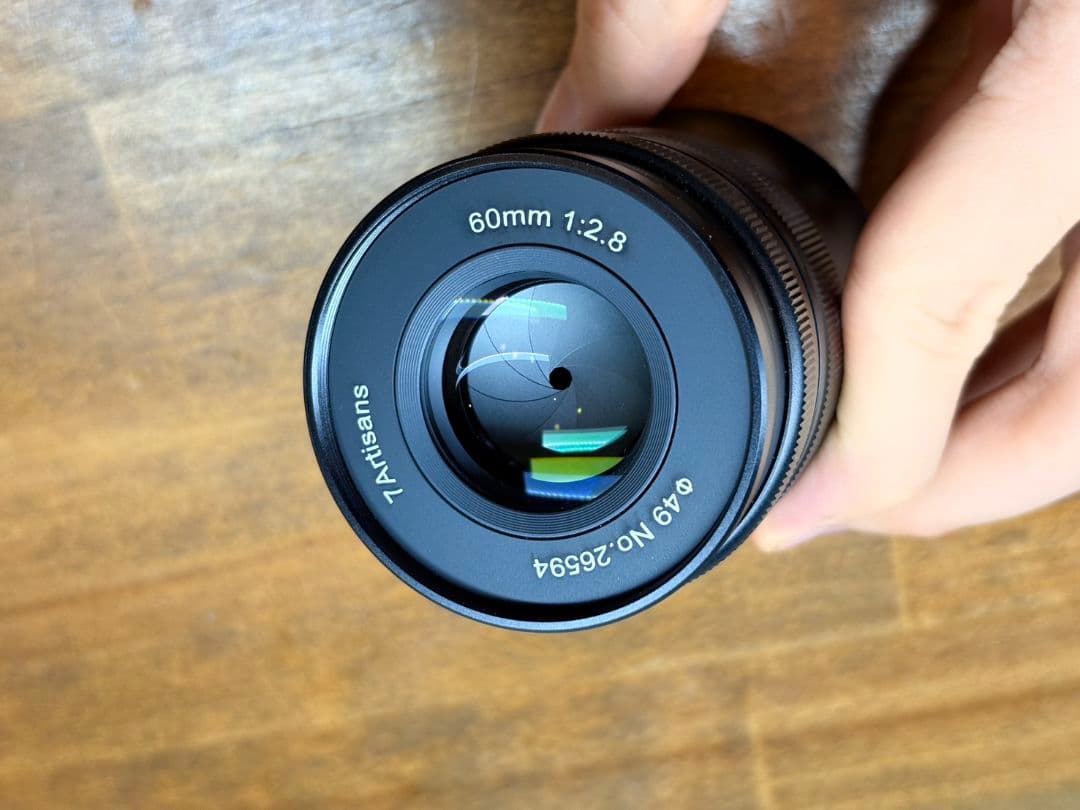 7Artisans 60mm f/2.8 レンズ　xマウント