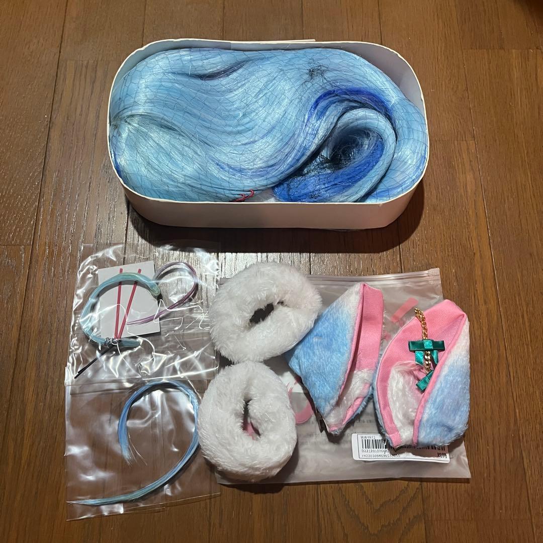 ホロライブ　雪花ラミィ　お正月衣装　コスプレ衣装　ウィッグ