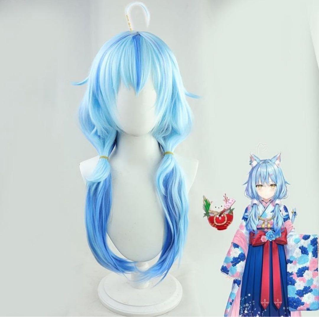 ホロライブ　雪花ラミィ　お正月衣装　コスプレ衣装　ウィッグ