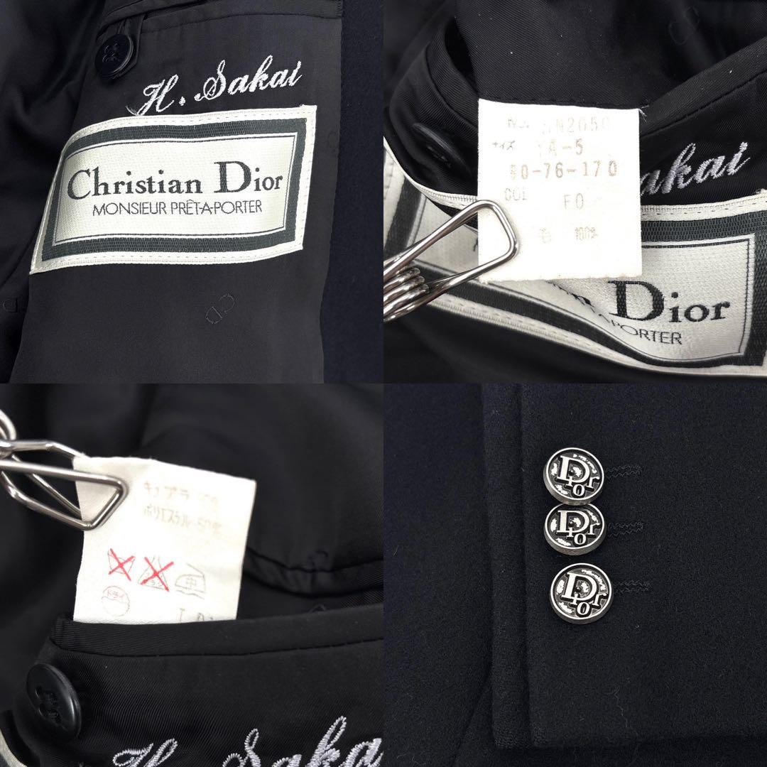 【美品】Dior　クリスチャンディオール　　スーツ　ジャケット　金具ロゴボタン