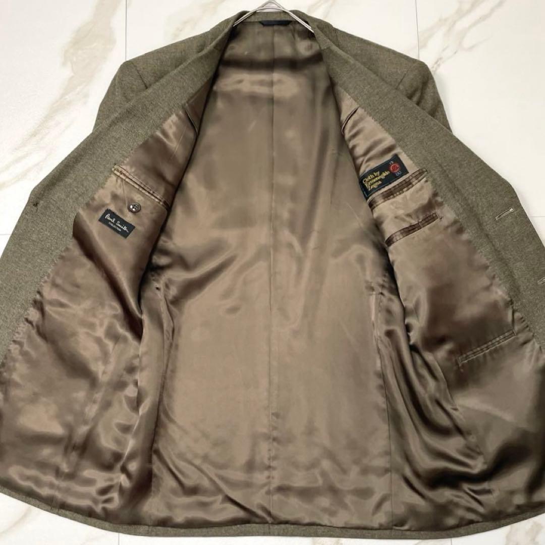 ポールスミス★コレクション ゼニア スーツ セットアップ ウール カーキ 総裏地