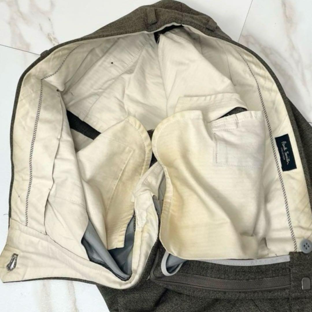 ポールスミス★コレクション ゼニア スーツ セットアップ ウール カーキ 総裏地