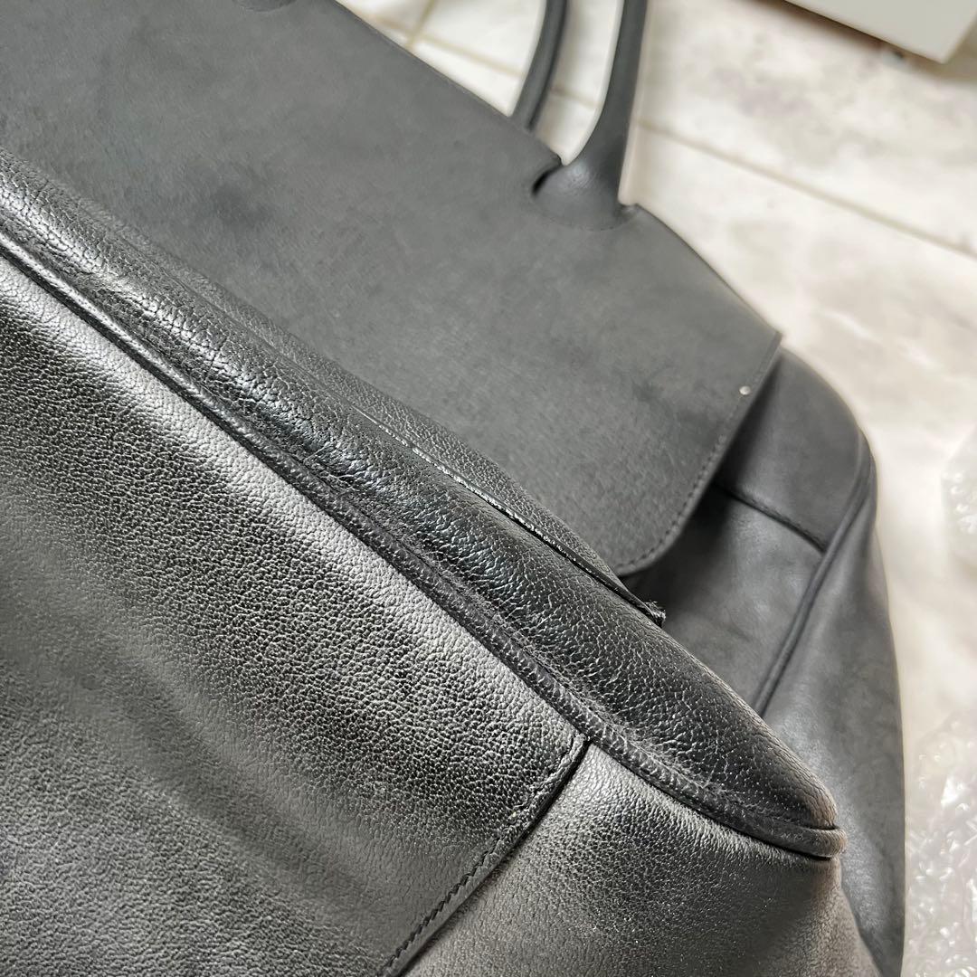 FALORNI ファロルニ レザー ボストンバッグ ブラック