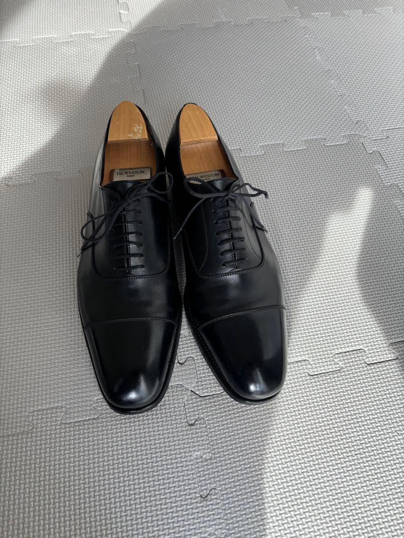 J.M.WESTON ストレートチップ　7アイレット 黒　6D