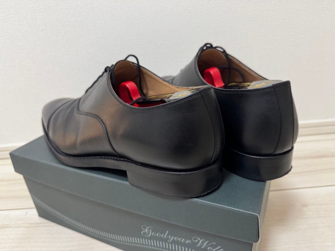 山*本様 SCOTCH GRAIN ブラックレザー ドレスシューズ ストレートチ