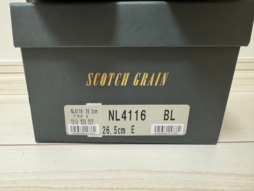 山*本様 SCOTCH GRAIN ブラックレザー ドレスシューズ ストレートチ