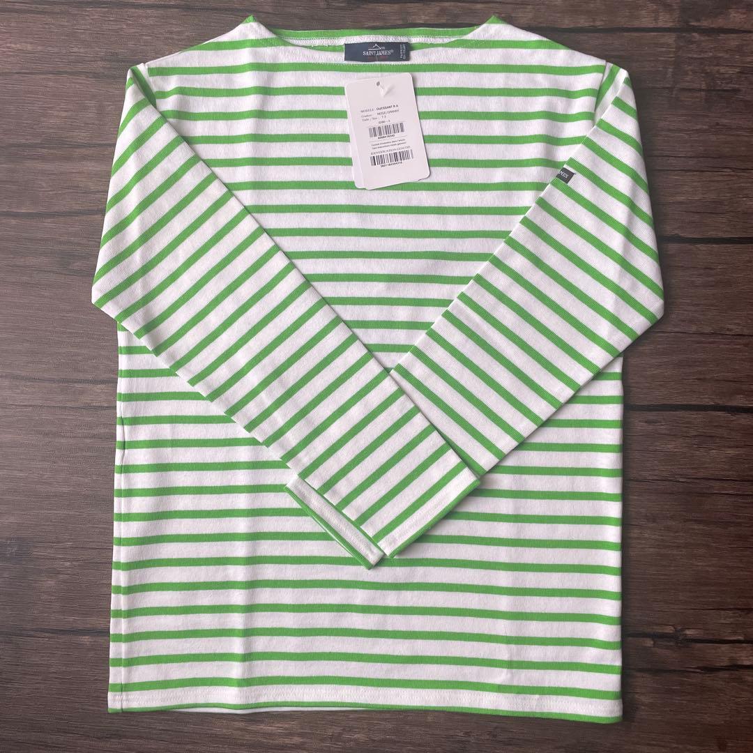 SAINT JAMES OUESSANT R A T3 ホワイト/グリーン